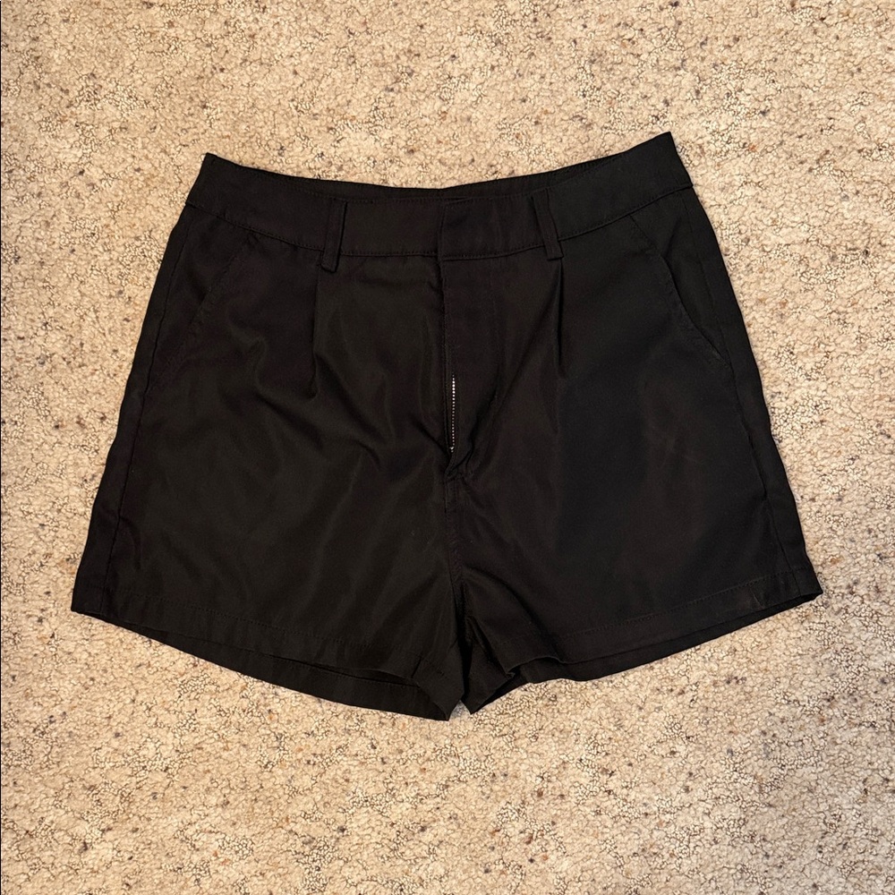 SHEIN Black High-Rise Tailored Women's Shorts